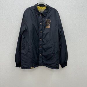 Dixxon Flannel Company MMXIII Black Gold Crest Tech Quilted Jacket Mens XL Tall